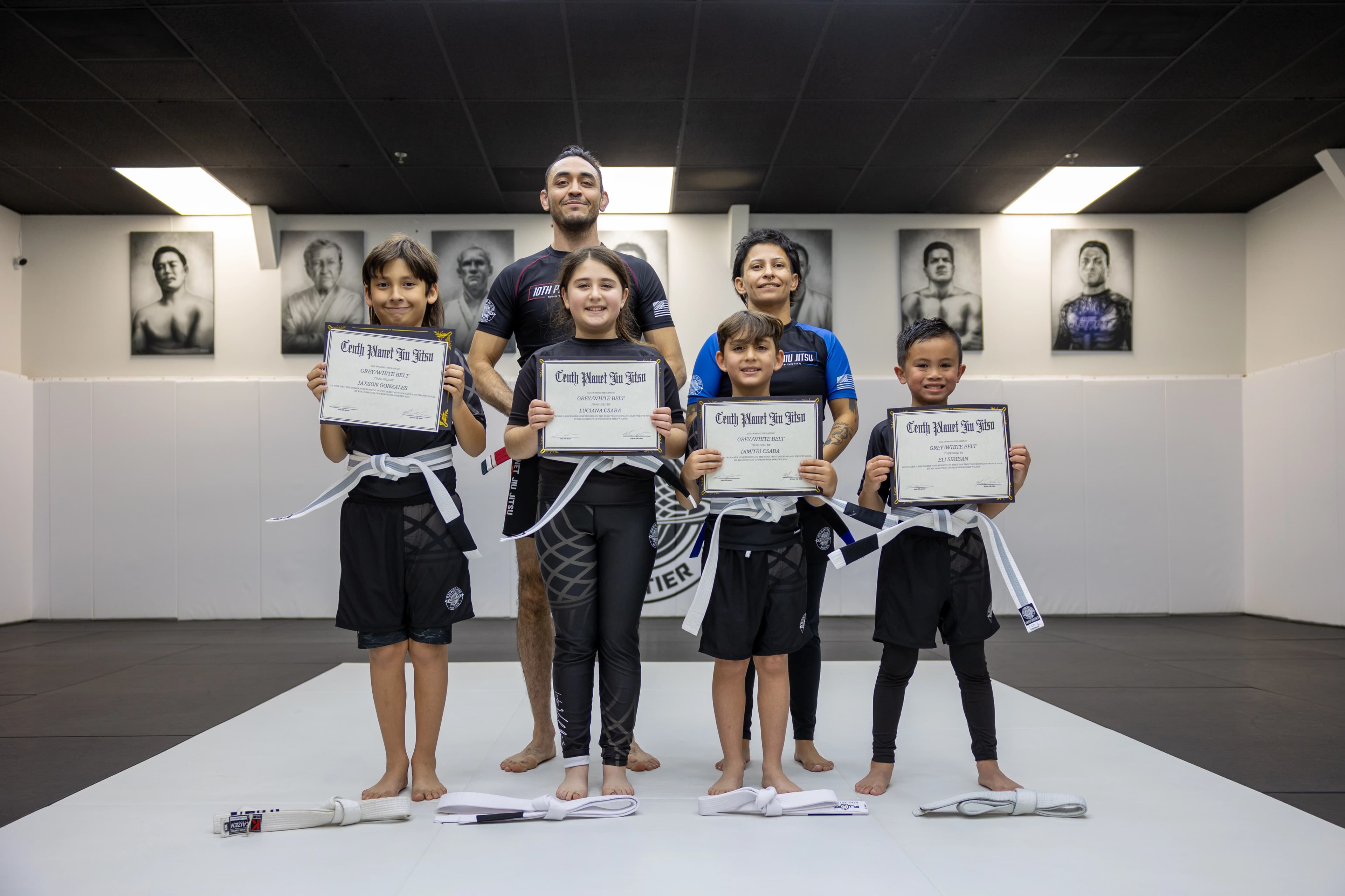 Kids Beginners Jiu-Jitsu — 10P Whittier in action.